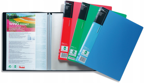 Teczka ofertowa Pentel A4 kolor: czerwona 40 kieszeni Teczka ofertowa Pentel A4 kolor: czerwona 40 kieszeni