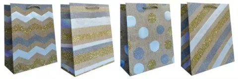 Torba prezentowa Ju Piter [mm:] 300x415x 120 metaliczne mix