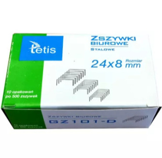 Zszywki 24/8 Tetis 500 szt. (GZ101-D)