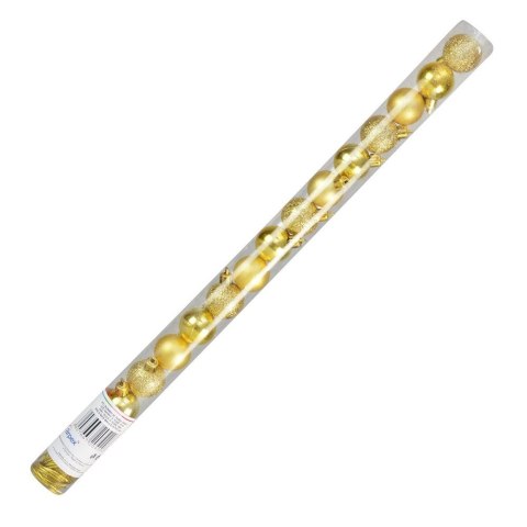Bombki Arpex w tubie 16szt. złote 3cm plastik (BN6394ZLO-4206) Bombki Arpex w tubie 16szt. złote 3cm plastik (BN6394ZLO-4206)