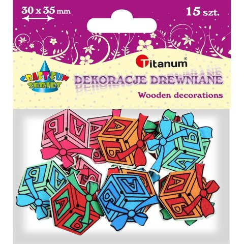 Dekoracje drewniane Titanum Craft-Fun Series Prezenty do przyszycia Dekoracje drewniane Titanum Craft-Fun Series Prezenty do przyszycia