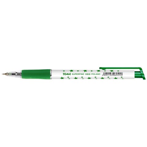 Długopis Toma zielony gwiazdki zielony 0,5mm (TO-069) Długopis Toma zielony gwiazdki zielony 0,5mm (TO-069)