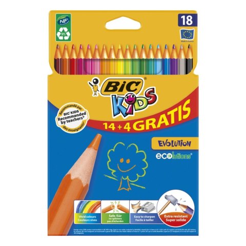 Kredki ołówkowe Bic Kids Evolution 24 kol. (829025) Kredki ołówkowe Bic Kids Evolution 24 kol. (829025)