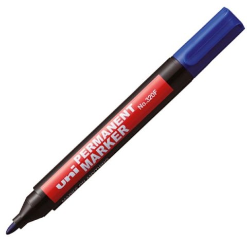 Marker permanentny Uni, niebieski 1,0-3,0mm okrągła końcówka (NO-320F) Marker permanentny Uni, niebieski 1,0-3,0mm okrągła końcówka (NO-320F)