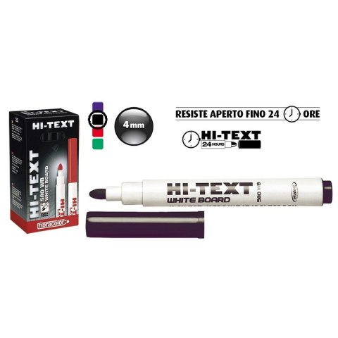 Marker suchościeralny Fibracolor, czarny 6,0mm okrągła końcówka Marker suchościeralny Fibracolor, czarny 6,0mm okrągła końcówka