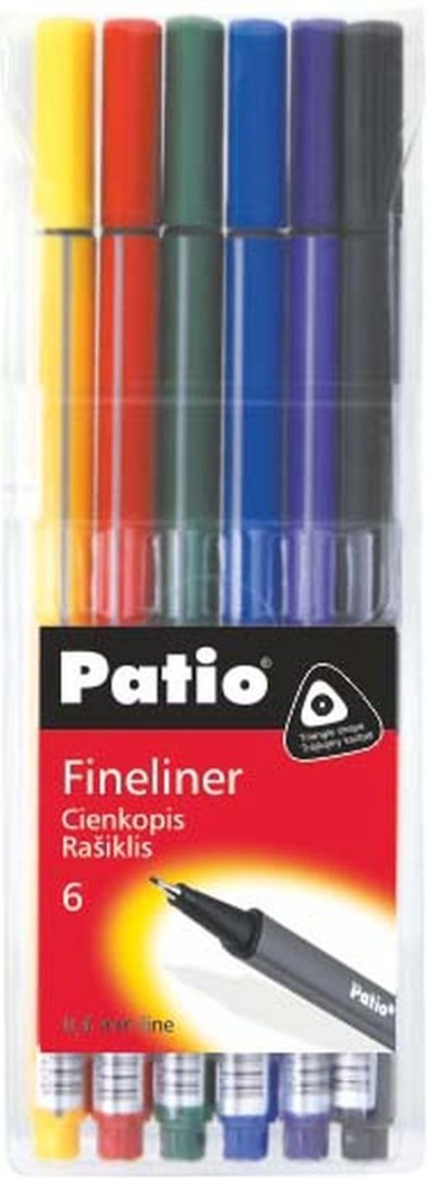 Cienkopis Patio Trio, mix 0,4mm 6kol. (18548) Cienkopis Patio Trio, mix 0,4mm 6kol. (18548)