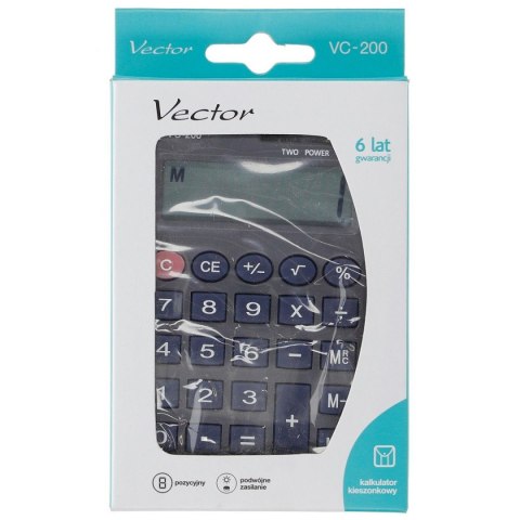 Kalkulator na biurko Vector KAV VC-200III (KAV VC-200III) Kalkulator na biurko Vector KAV VC-200III (KAV VC-200III)