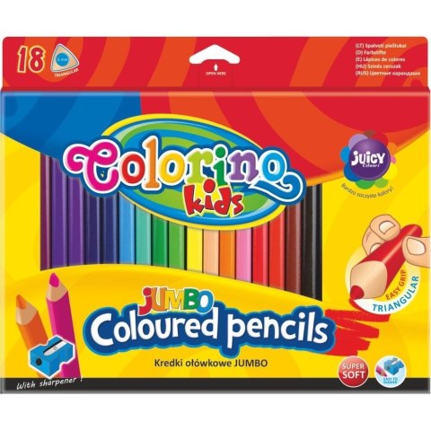 Kredki ołówkowe Patio Colorino Jumbo 18 kol. (15561) Kredki ołówkowe Patio Colorino Jumbo 18 kol. (15561)