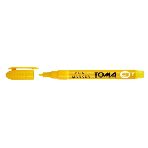 Marker olejowy Toma, żółty 1,5mm okrągła końcówka Marker olejowy Toma, żółty 1,5mm okrągła końcówka