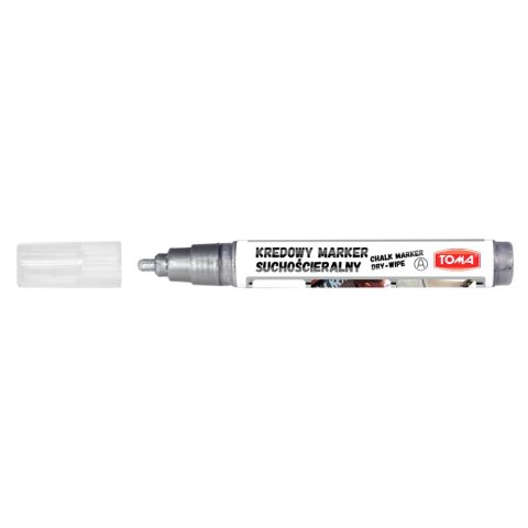 Marker suchościeralny Toma, srebrny 4,5mm Marker suchościeralny Toma, srebrny 4,5mm