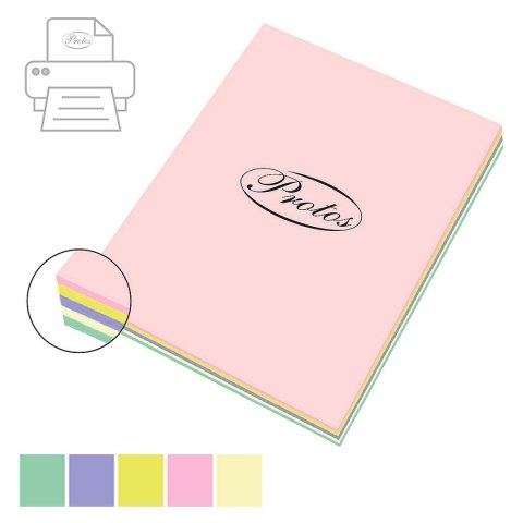 Papier kolorowy Protos mix pastelowy A3 mix 160g Papier kolorowy Protos mix pastelowy A3 mix 160g