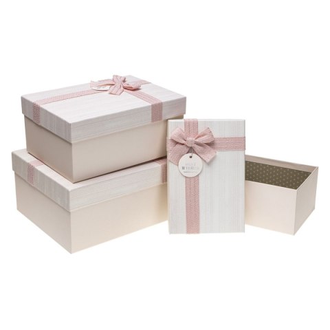 Pudełko na prezent Rozette (PUG-23276-PR PINK set 3) Pudełko na prezent Rozette (PUG-23276-PR PINK set 3)