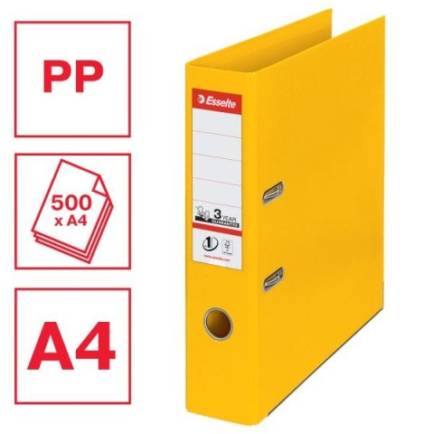 Segregator dźwigniowy Esselte No.1 Power A4 75mm żółty (811310) Segregator dźwigniowy Esselte No.1 Power A4 75mm żółty (811310)