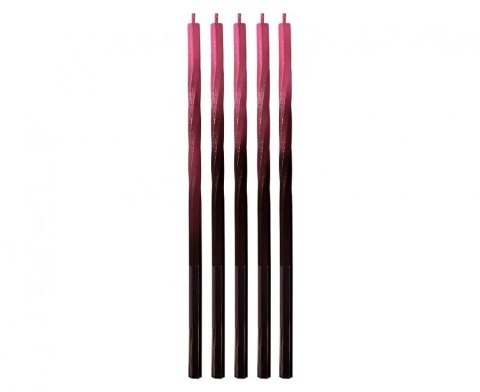 Świeczka urodzinowa Godan Świderki Ombre, czerwony/czarny, 5x5x150mm, 5 szt (7C-SSOC) Świeczka urodzinowa Godan Świderki Ombre, czerwony/czarny, 5x5x150mm, 5 szt (7C-SSOC)