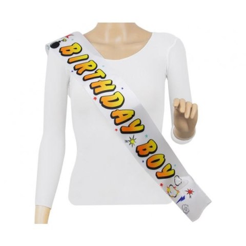Dekoracja Godan Szarfa urodzinowa Birthday Boy Bohater, rozm. 10 x 150 cm (PF-SZBB) Dekoracja Godan Szarfa urodzinowa Birthday Boy Bohater, rozm. 10 x 150 cm (PF-SZBB)