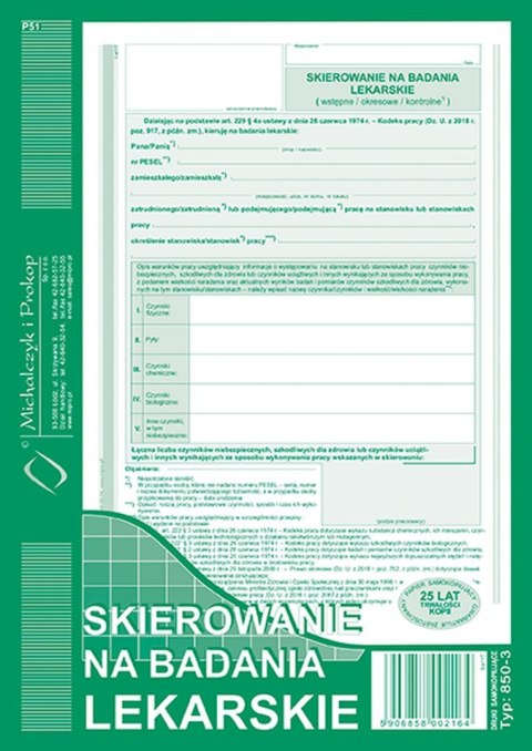 Druk offsetowy Michalczyk i Prokop S wiel. A5 40k. (850-3) Druk offsetowy Michalczyk i Prokop S wiel. A5 40k. (850-3)
