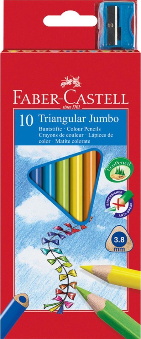 Kredki ołówkowe Faber Castell 10 kol. Kredki ołówkowe Faber Castell 10 kol.