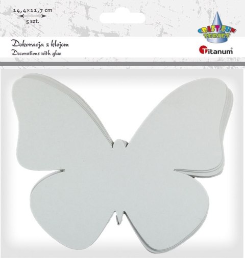 Ozdoba papierowa Titanum Craft-Fun Series z warstwą kleju MOTYL (5022) Ozdoba papierowa Titanum Craft-Fun Series z warstwą kleju MOTYL (5022)