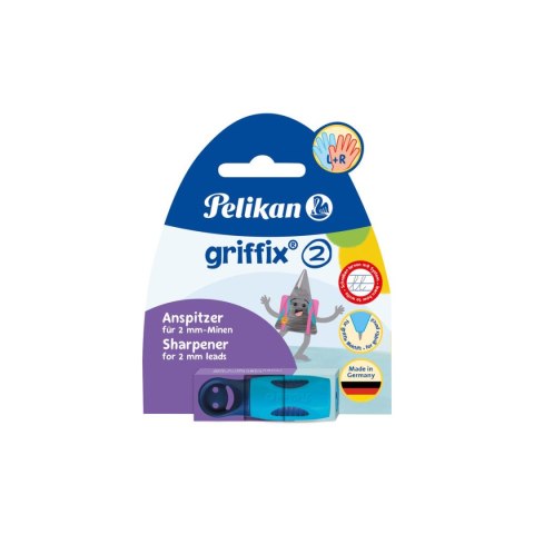Temperówka Pelikan Griffix Ocean blue niebieski plastikowa (701129) Temperówka Pelikan Griffix Ocean blue niebieski plastikowa (701129)