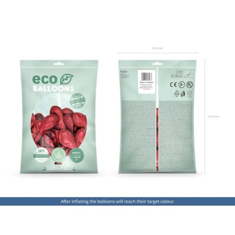 Balon gumowy Partydeco Metalizowane Eco Balloons czerwony 260mm (ECO26M-007) Balon gumowy Partydeco Metalizowane Eco Balloons czerwony 260mm (ECO26M-007)