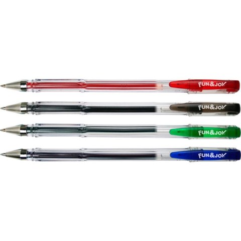 Długopis żelowy Fun&Joy mix 0,7mm (FJ-G04C) Długopis żelowy Fun&Joy mix 0,7mm (FJ-G04C)