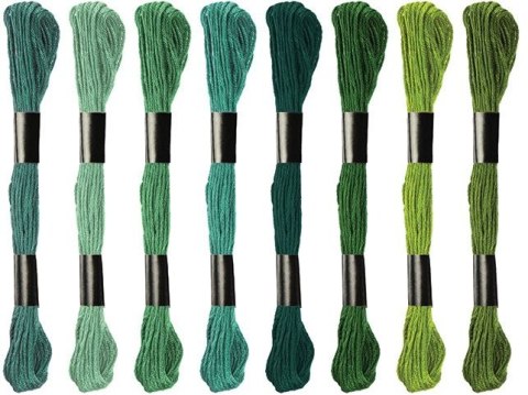 Mulina Titanum Craft-Fun Series tonacja zielona 8 kol. (21DT0514-2) Mulina Titanum Craft-Fun Series tonacja zielona 8 kol. (21DT0514-2)