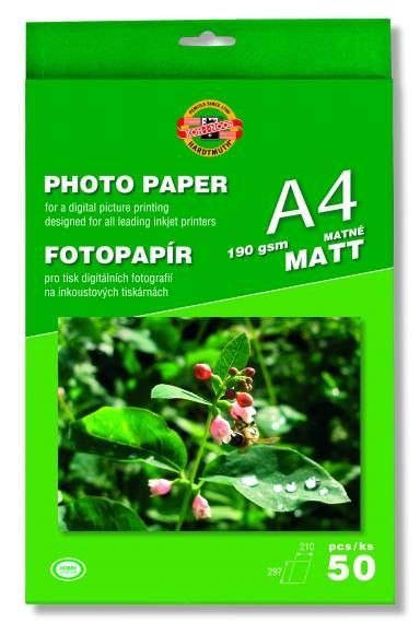Papier foto Koh-I-Noor matt A4 190g Papier foto Koh-I-Noor matt A4 190g
