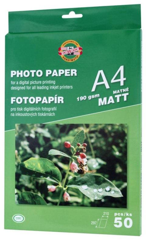 Papier foto Koh-I-Noor matt A4 190g Papier foto Koh-I-Noor matt A4 190g