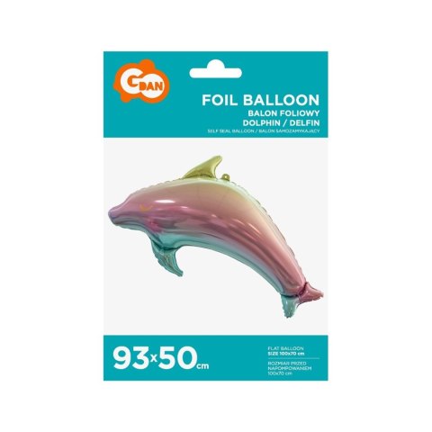 Balon foliowy Godan DELFIN TĘCZOWY (BF-HDFT) Balon foliowy Godan DELFIN TĘCZOWY (BF-HDFT)