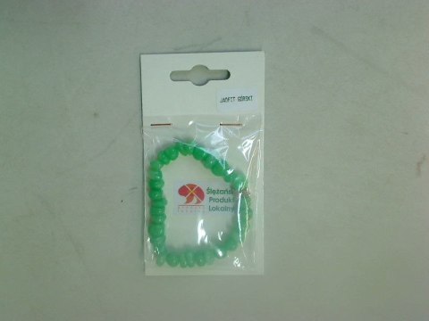 Bransoletka Mol bransoletka jadeit górski bryłka groszek 6x10mm Bransoletka Mol bransoletka jadeit górski bryłka groszek 6x10mm