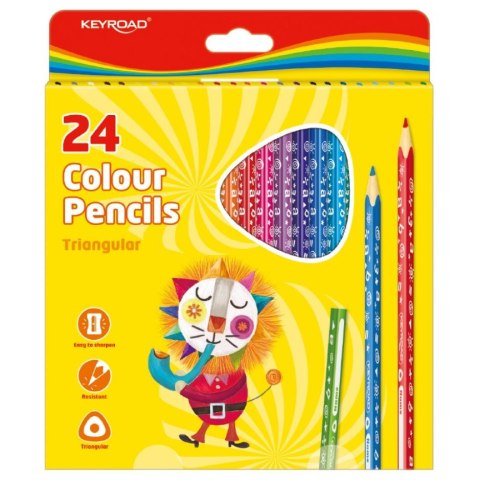 Kredki ołówkowe Keyroad 24 kol. (KR971277) Kredki ołówkowe Keyroad 24 kol. (KR971277)