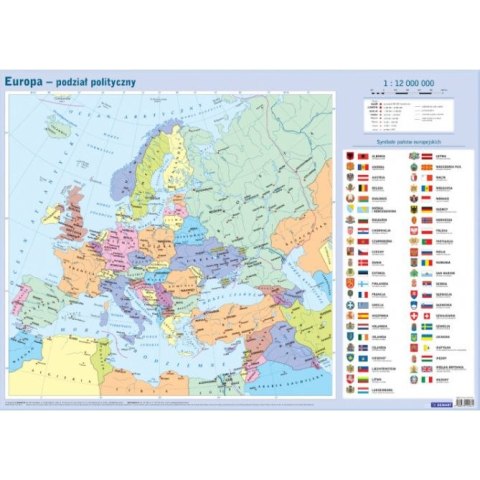 Mapa ścienna Demart Mapa w tubie - Europa polityczna Mapa ścienna Demart Mapa w tubie - Europa polityczna