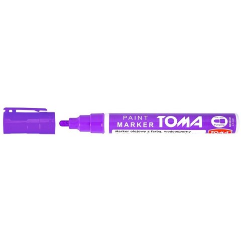Marker olejowy Toma, fioletowy 2,5mm okrągła końcówka (TO-440 9 2) Marker olejowy Toma, fioletowy 2,5mm okrągła końcówka (TO-440 9 2)