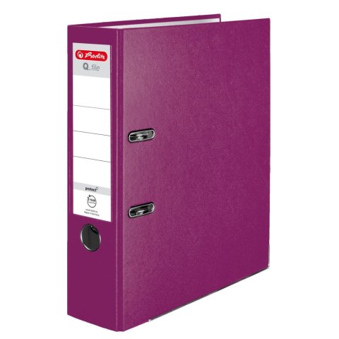 Segregator dźwigniowy Herlitz Q. file Standard A4 80mm jagodowy (50011872) Segregator dźwigniowy Herlitz Q. file Standard A4 80mm jagodowy (50011872)