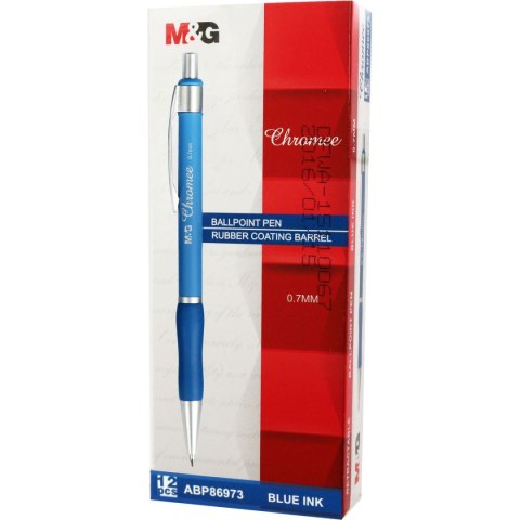 Długopis M&G Chromee niebieski 0,7mm (ABP86973) Długopis M&G Chromee niebieski 0,7mm (ABP86973)