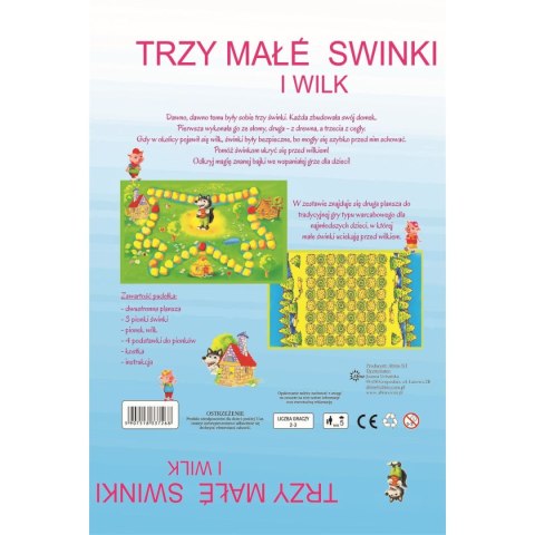 Gra planszowa Abino TRZY ŚWINKI Gra planszowa Abino TRZY ŚWINKI