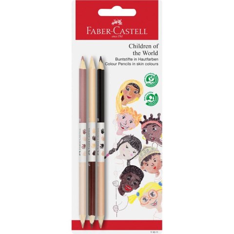 Kredki ołówkowe Faber-Castell Children of the World 3 kol. (116511 FC) Kredki ołówkowe Faber-Castell Children of the World 3 kol. (116511 FC)