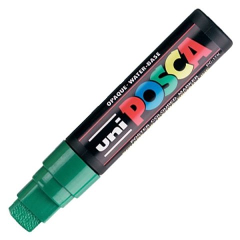 Marker suchościeralny Uni POSCA, zielony ścięta końcówka (PC-17k) Marker suchościeralny Uni POSCA, zielony ścięta końcówka (PC-17k)