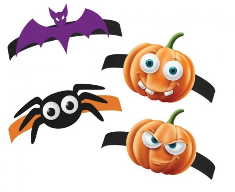 Opaska Godan papierowe na głowę Boo, mix, 4 szt. (RV-OBOO) Opaska Godan papierowe na głowę Boo, mix, 4 szt. (RV-OBOO)