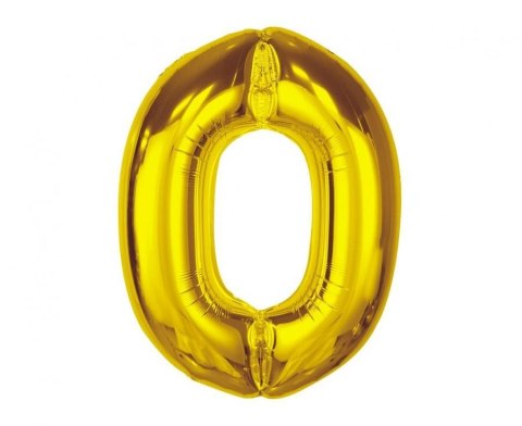 Balon foliowy Godan Smart, cyfra 0, złota, 92 cm (CH-S9Z0) Balon foliowy Godan Smart, cyfra 0, złota, 92 cm (CH-S9Z0)