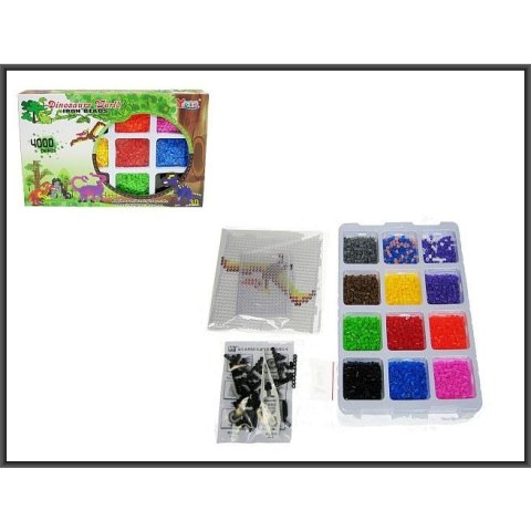 Koraliki dla dziewczynki Hipo Koraliki do zgrzewania dinozaury 4000szt. 3D (HKZ17) Koraliki dla dziewczynki Hipo Koraliki do zgrzewania dinozaury 4000szt. 3D (HKZ17)