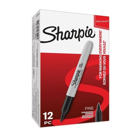 Marker permanentny Sharpie Sharpie Fine, czarny 1,0mm fibrowa końcówka (S0810930) Marker permanentny Sharpie Sharpie Fine, czarny 1,0mm fibrowa końcówka (S0810930)