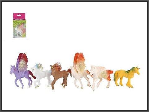 Figurka Hipo Jednorożec 9cm 6-rodzajów (570425) Figurka Hipo Jednorożec 9cm 6-rodzajów (570425)