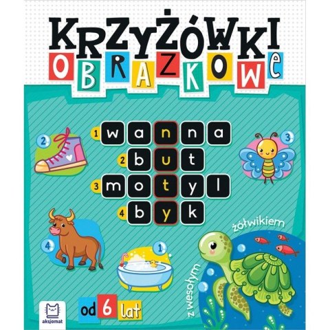 Książka dla dzieci KRZYŻÓWKI OBRAZKOWE Z WESOŁYM ŻÓŁWIKIEM. Książka dla dzieci KRZYŻÓWKI OBRAZKOWE Z WESOŁYM ŻÓŁWIKIEM.