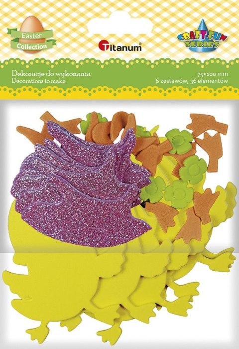 Ozdoba piankowa Titanum Craft-Fun Series Kaczuszki 6 szt (DIY-S27) Ozdoba piankowa Titanum Craft-Fun Series Kaczuszki 6 szt (DIY-S27)