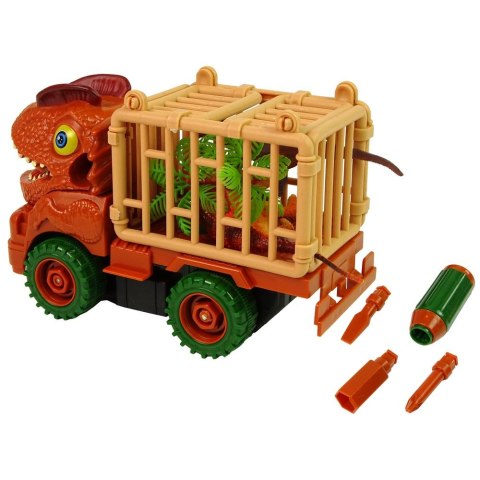 Transporter Lean Ciężarówka Dinozaur do Rozkręcania Pomarańczowy Akcesoria (10421) Transporter Lean Ciężarówka Dinozaur do Rozkręcania Pomarańczowy Akcesoria (10421)