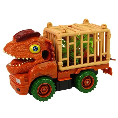Transporter Lean Ciężarówka Dinozaur do Rozkręcania Pomarańczowy Akcesoria (10421) Transporter Lean Ciężarówka Dinozaur do Rozkręcania Pomarańczowy Akcesoria (10421)