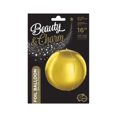 Balon foliowy Godan 16 cali kula złota 16cal (BK-HZL) Balon foliowy Godan 16 cali kula złota 16cal (BK-HZL)