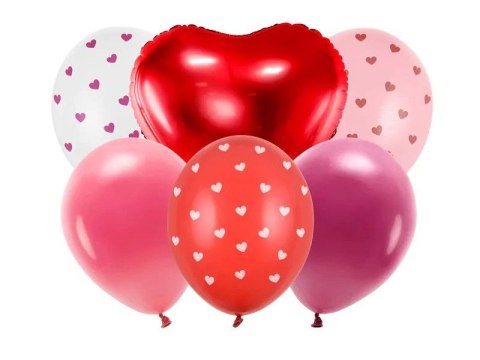 Balon gumowy Partydeco zestaw Be mine valentine mix 300mm (ZB1) Balon gumowy Partydeco zestaw Be mine valentine mix 300mm (ZB1)