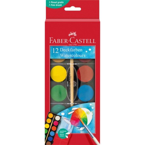 Farby akwarelowe Faber Castell 12 kolor. (125018 FC) Farby akwarelowe Faber Castell 12 kolor. (125018 FC)